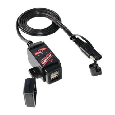 Imagem de Monitor de bateria USB 3.1A duplo para motocicleta MOTOPOWER MP0608A