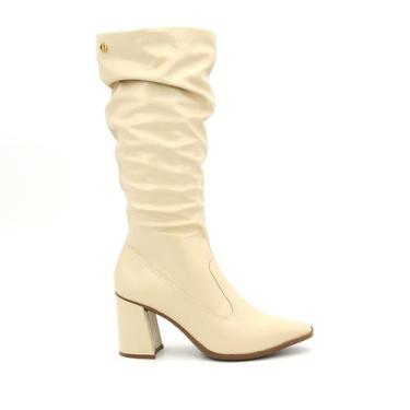 Imagem de Bota Dakota Original D217 Salto Grosso Cano Longo Enrugada Feminino, 3