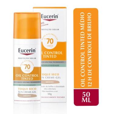 Imagem de Protetor Solar FPS 70 Antioleosidade Cor Médio 50g Eucerin