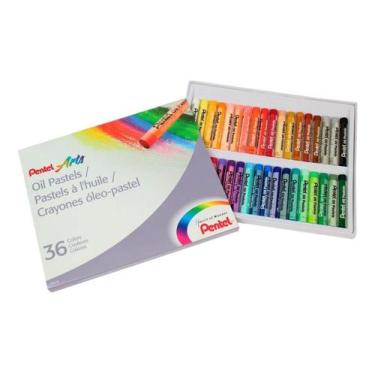 Imagem de Giz Pastel Oleoso 36 Cores Pentel Arts - PHN-36