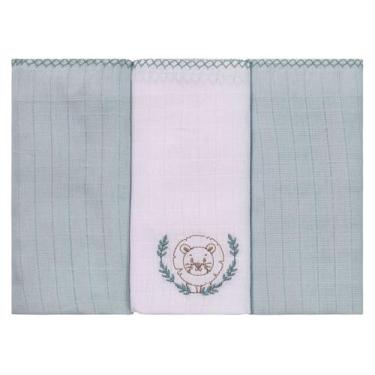 Imagem de Fralda p/bebe quadriculada baby joy classicos lisa - INCOMFRAL