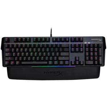 Imagem de Teclado gamer HyperX Mars QWERTY Outemu Blue inglês US cor preto com l