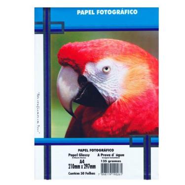 Imagem de Papel Fotográfico A4 135g PT 50 Folhas A Prova dágua - Masterprint