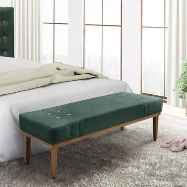 Imagem de Calçadeira Recamier King Gênova Verde/Floresta - Spezzia Decor