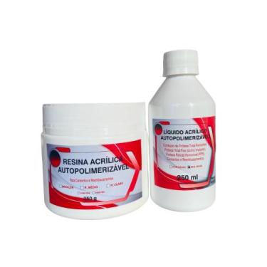 Imagem de Resina Auto Polimerizavel 250 Gr + 250 Ml - Prótese Dentaria - WL ODON