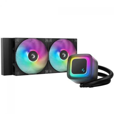Imagem de Water Cooler DeepCool LE240 V2, ARGB, 240mm, Intel-AMD, Preto, R-LE240