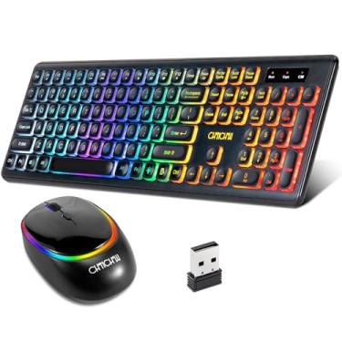 Imagem de Teclado e mouse recarregáveis sem fio CHONCHOW W300