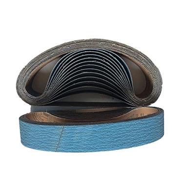 Imagem de 5pcs 686 * 50mm Cintos de lixamento abrasivos para lixadeira de ar de ar de alumínio moedor de moedor de moagem de metal 40 60 80 100 120 YYDFPIIA (Grit : 100, Size : 686x50mm)