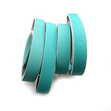 Imagem de 4 peças 2000 * 50mm Zircônia Alumina 577F Abrasivo Sanding Belts Sharpener Ferramenta 40# 60# 80# 120# Assorted YYDFPIIA (Grit : P40, Size : 2000x50mm)