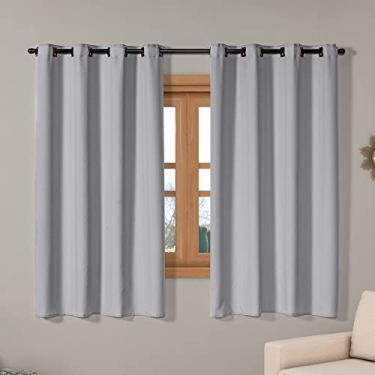 Imagem de Cortina Isa Varão Tecido Oxford 2,00m x 1,40m p/Janela Sala Quarto - Cinza