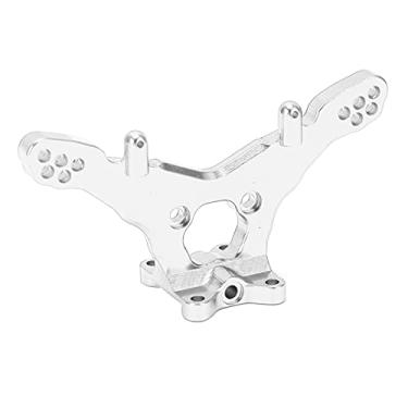 Imagem de WinmetEuro Suporte de amortecedor traseiro de controle remoto, leve, de alta resistência, para controle remoto de metal, à prova de choque para carro RC 1/18 (prata)