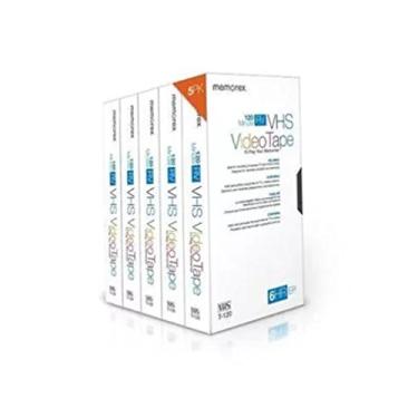 Imagem de Memorex T-120 120 Minutos RV VHS Fita de vídeo (pacote com 5)