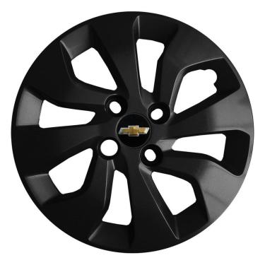 Imagem de Kit 4X Calota Gm Onix Prisma Aro 14 Preto 373Cb