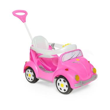 Imagem de Carrinho De Passeio Com Pedal Fouks Rosa - Calesita 996