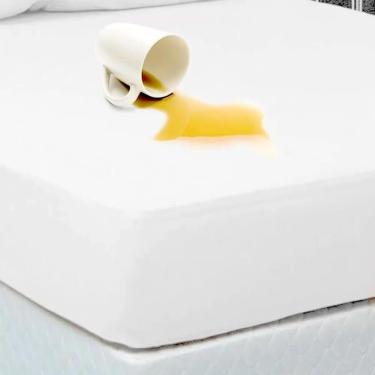 Imagem de Protetor De Colchao Pvc King 198X203X40 Branco