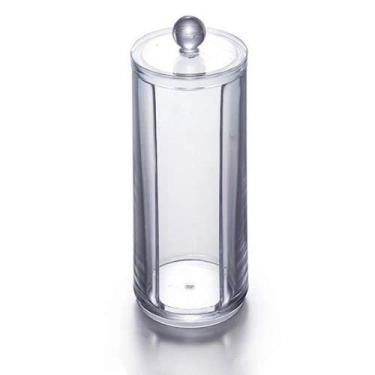 Imagem de Porta Disco De Algodão Organizador De Acrílico Abertura Vertical