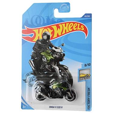Imagem de Hot Wheels 2020 Factory Fresh BMW K 1300 R Motorcycle 65/250, Black and Green