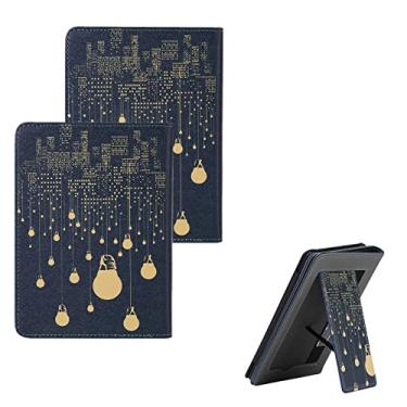 Imagem de Capa com suporte 6,8 polegadas Capa para Kindle Paperwhite/Signature Edition 11ª geração 2021 (modelos M2L3EK e M2L4EK) capa robusta com alça de mão e compartimento para cartão