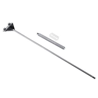 Imagem de HEEPDD Raspador de algas de aquário, tanque de plantas de peixes de aquário, ferramenta de limpeza de algas, tanque de peixes, raspador à prova de ferrugem de aço inoxidável