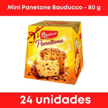 Imagem de 24X Mini Panettone Frutas 80G - Bauducco