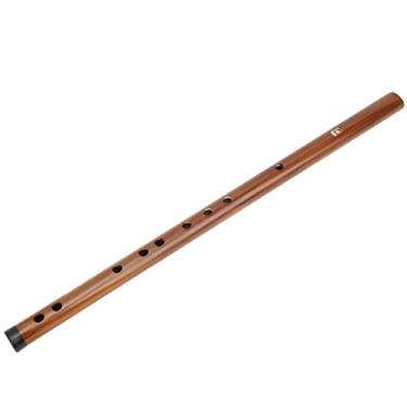 Imagem de Flauta de bambu amargo, flauta com bolsa de veludo, instrumento musical de sopro de madeira refinado profissional (tecla E)