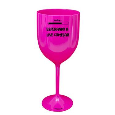 Imagem de 6 Taças Vinho Rosa Personalizada Para Live