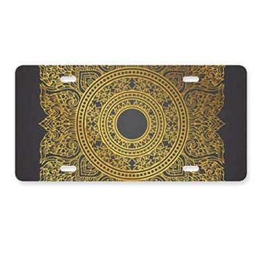 Imagem de DIYthinker Etiqueta de aço inoxidável para decoração de placa de licença da Tailândia, cultura de alfândega