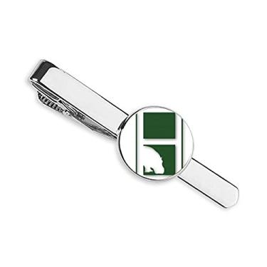 Imagem de Gravata com clipe de gravata Hippo Weight River Mud, presente para homem de negócios