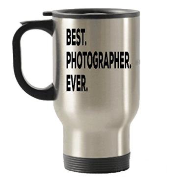 Imagem de Caneca de viagem para fotógrafos – Melhor fotógrafo já viagem – Presentes para fotografia – Para mulheres e homens – Para ideia de presente – Adicionar ao conjunto de caixas de presente – Ideias engraçadas de presente