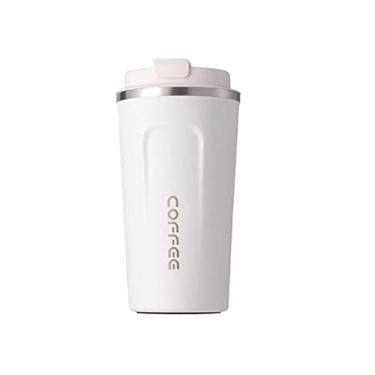 Imagem de Copo Térmico Coffe anti-vazamento Conserva Quente Frio 510ML Cor:Branco