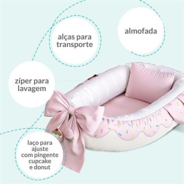 Imagem de Ninho Bebê Redutor Berço Donut Doce Encanto Grão De Gente