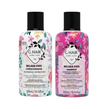Imagem de G.Hair Relaxa Fios Shampoo E Condicionador  2 X 300Ml 