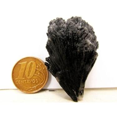 Imagem de Cianita Preta ou Vassoura de Bruxa Pedra Natural Bruta 50 mm