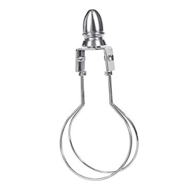 Imagem de STOBAZA 2 Unidades clipe de lâmpada Suporte para abajur Adaptador de suporte para lâmpada grampear cabeça decorativa pequeno abajur Acessórios harpa ferro