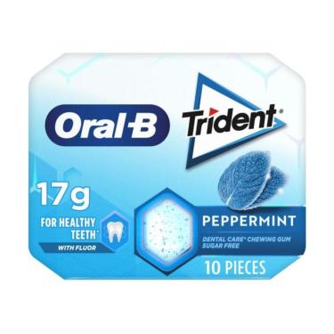 Imagem de Chiclete Trident Oral-B Peppermint 10un Importado 17g
