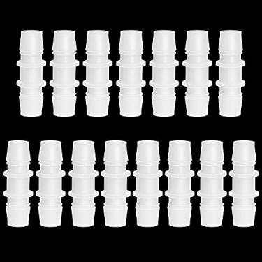 Imagem de Feelers 1,27 cm x 1,27 cm Mangueira de plástico para farpa, conectores de tubos, adaptador de emenda farpada para aquário, adaptadores domésticos, combustível, gás e ar líquido (pacote com 15)