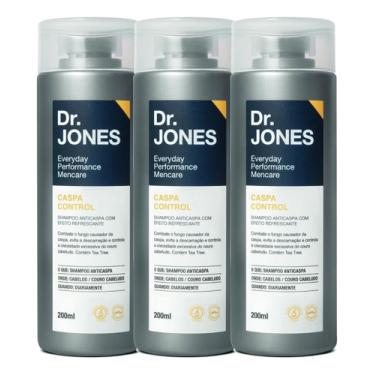 Imagem de Kit 3 Shampoo Masculino Anti Caspa Control 200ml Dr Jones