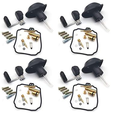 Imagem de Kit de flutuação de diafragma de vácuo de reparo de carburador de motocicleta para XV250 Virago 1995-2007 XVS650 V-STAR 1998-2015 XVS XV 650 250 (Cor: 4SET)