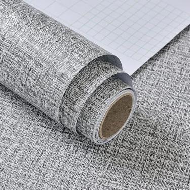 Imagem de Yancorp Papel de parede de tecido texturizado de 61 cm x 304,8 cm para armários e balcões