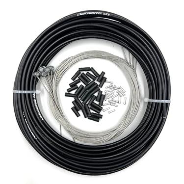 Imagem de Farbetter Carcaça de cabo de freio de bicicleta forrada, 5 mm x 15 m, incluindo kit de tampas de cabo de 30 peças, o conjunto DIY mais confiável para bicicleta de estrada SRAM/Shimano Mountain Bike