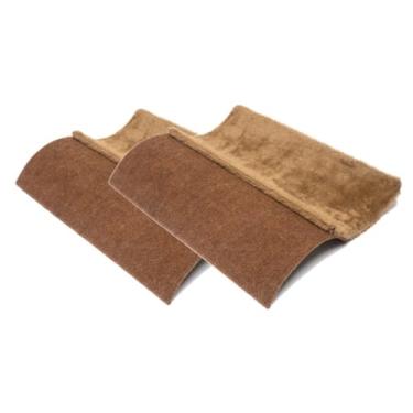 Imagem de Cama Arranhador Onda de Carpete E Pelúcia Para Gato KIT com 2 unidades (Marrom)