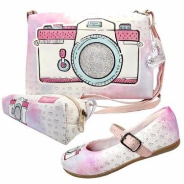 Imagem de Kit Infantil Feminino Sapatilha, Bolsa E Estojo Máquina Fotográfica, Magicc Kids-Feminino
