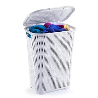 Imagem de Cesto Rattan, Monte Líbano, Branco, 30L