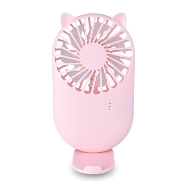 Imagem de Mini Ventilador Portátil Recarregável Rosa Maquiagem Cílios