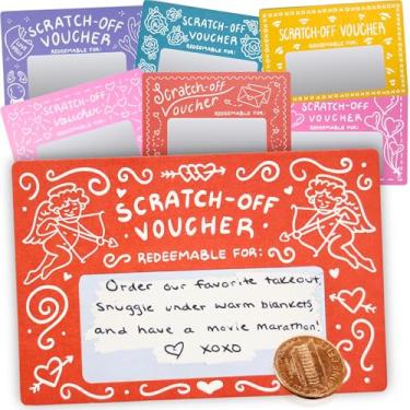 Imagem de 24 cupons de amor para ele - Ideias para encontros noturnos DIY com adesivos e envelopes - Presente de Dia dos Namorados - Presentes românticos - Cartões de voucher mini para encontros noturnos de 8,9