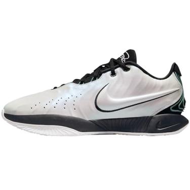 Imagem de Nike Tênis de basquete Lebron XXI Conchiolin, branco/bicosteiro/pó de fóton/preto, 7