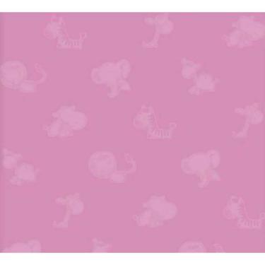 Imagem de Papel de Parede Safari Friends Infantil Roxo SF6224
