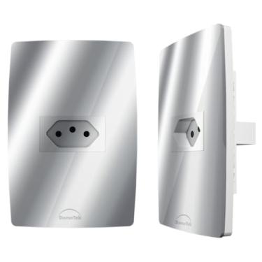 Imagem de DOMETEK, Tomada Simples 20A Diamond Espelho 4x2 Acrilico Sv