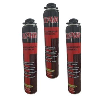 Imagem de KIT 3 Espuma Expansiva Uso Profissional 750ml