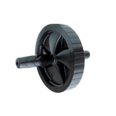 Imagem de Roda Exercício Aparelho Rolo Abdominal Preta-Unissex